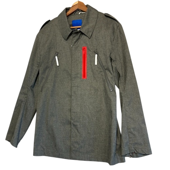 adidas Originals Gray L coat new with partial tag (not actual full tag but.new) - Picture 1 of 13